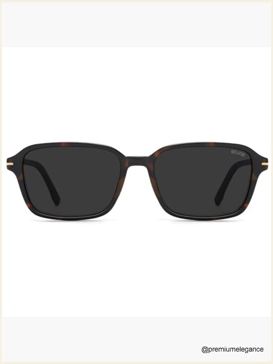 Retro Rectangular Polarized Sunglasses Lightweight Square Frame main image 4